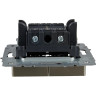 Выключатель жалюзи 10А IEK BRITE ВС10-1-5-БрШ шампань - BR-V15-0-10-K37