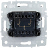 Выключатель жалюзи 10А IEK BRITE ВС10-1-5-БрШ шампань - BR-V15-0-10-K37