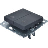 Выключатель жалюзи IEK BRITE 10А ВС10-1-5-БрГ графит