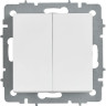 Выключатель проходной 2-клавишный IEK BR-V22-0-10-K91 СП BRITE ВС10-2-6-БрАБ 1белый