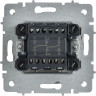 Выключатель проходной 2-клавишный IEK BR-V22-0-10-K91 СП BRITE ВС10-2-6-БрАБ 1белый